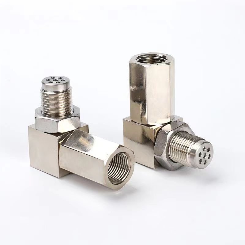 Car accessories Cel Eliminator M18*1.5 Universal 90 Degree Mini Catalyst O2 Sensor Oxygen Sensor with a Mini Catalytic Converter