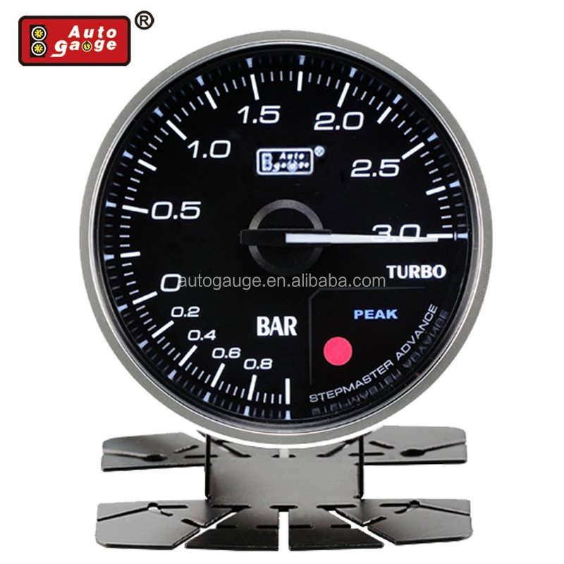 AUTO GAUGE PREMIUM Series 60 mm Electrical Stepper Motor Boost Gauge