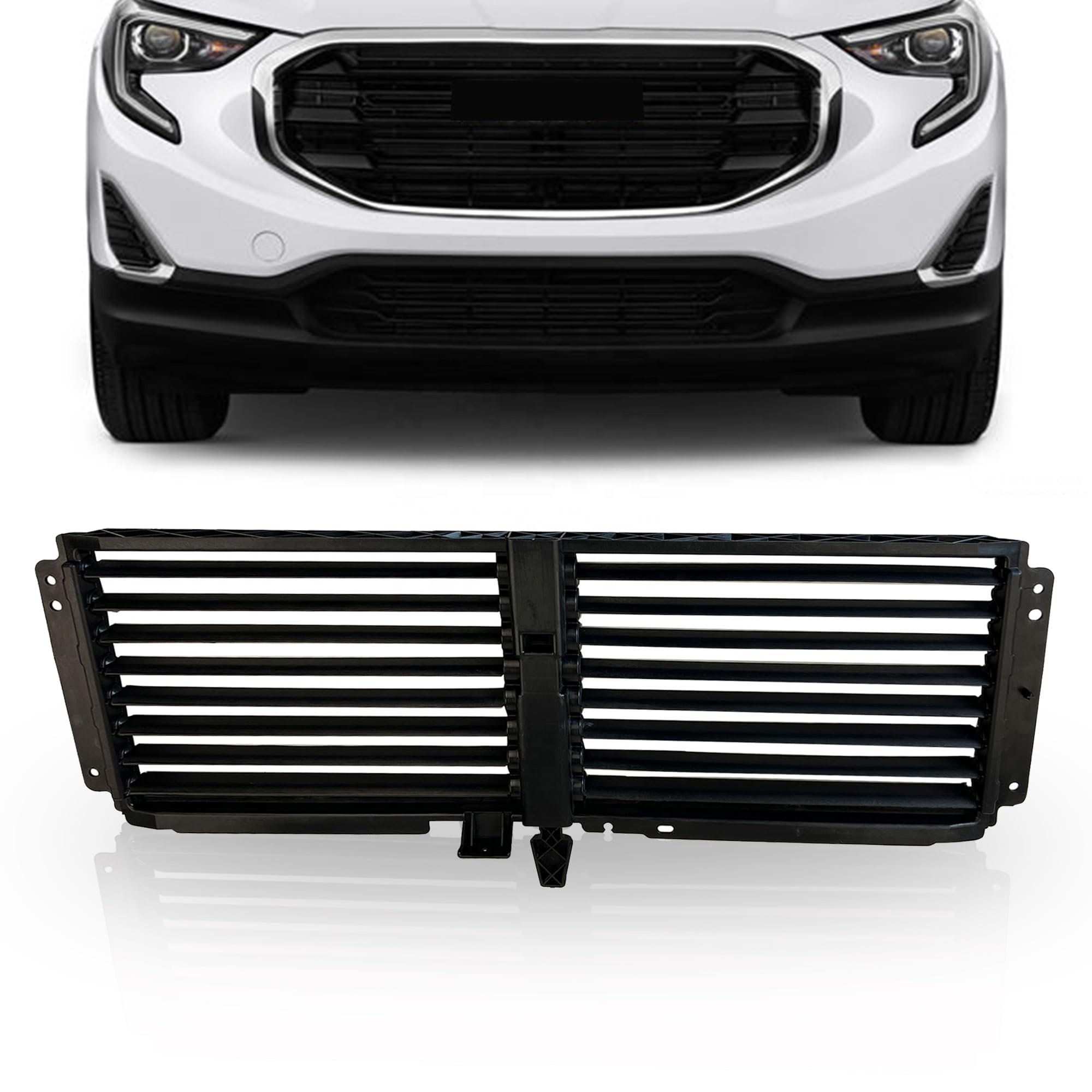 Upper Radiator Shutter For 2018 2019 2020 2021 Chevrolet Equinox GMC Terrain Grille MOTOR GM1206111 84460245 23285638