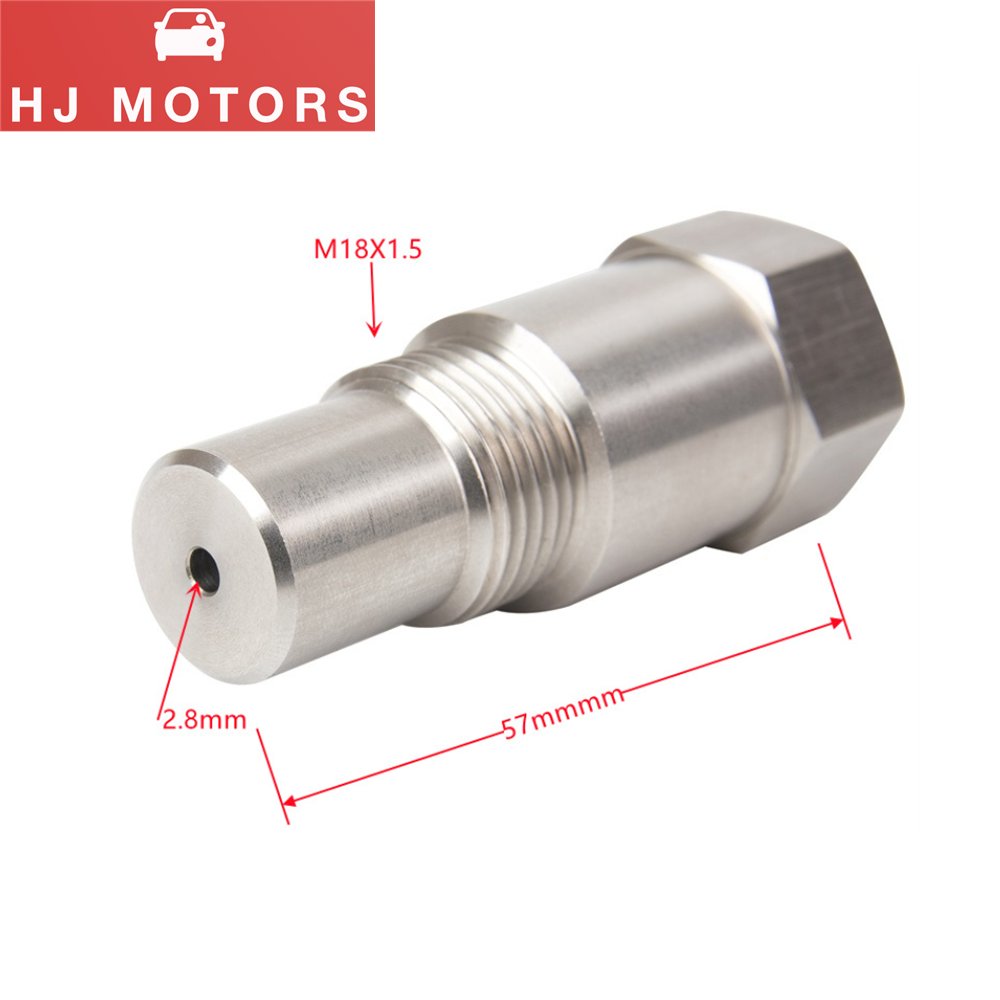 Stainless Steel M18*1.5 thread Length 57MM Sensor Fitting O2 Oxygen Sensor