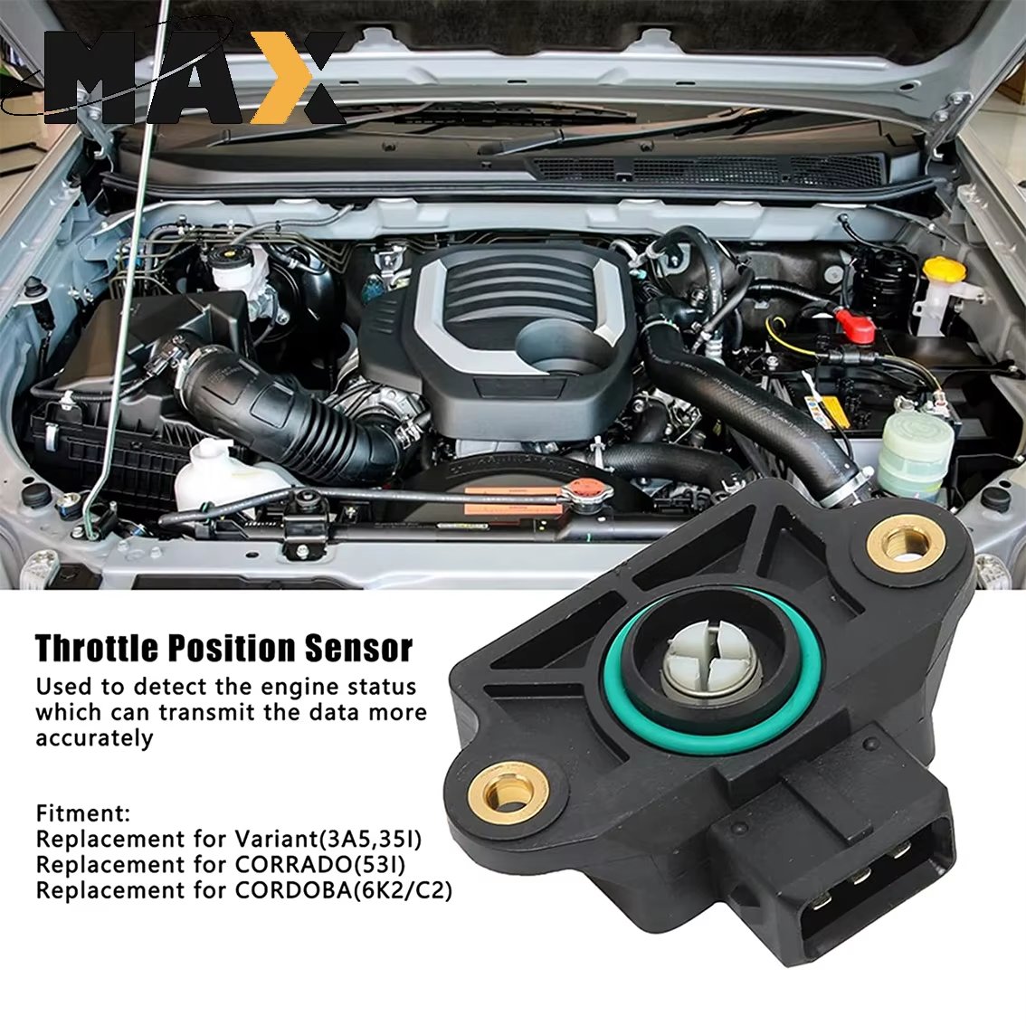 037907385Q 5S5368 Auto Engine Parts Throttle Position Sensor TPS For VW Cabrio Jetta Passat Corrado