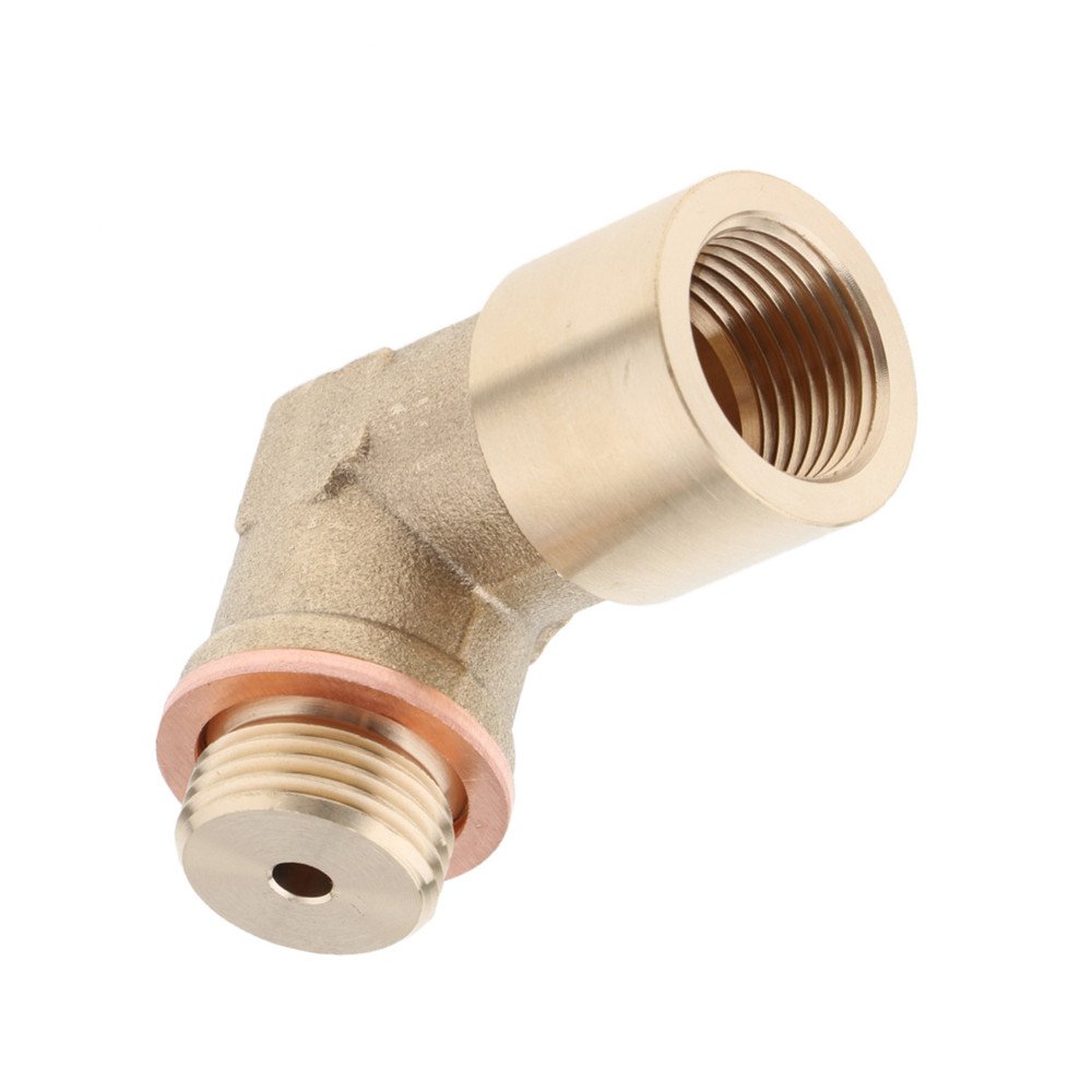M18*1.5 Universal 90 Degree Conversion Brass Elbow O2 Oxygen Sensor Connector