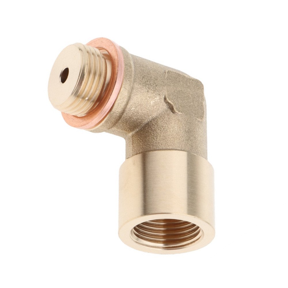 M18*1.5 Universal 90 Degree Conversion Brass Elbow O2 Oxygen Sensor Connector