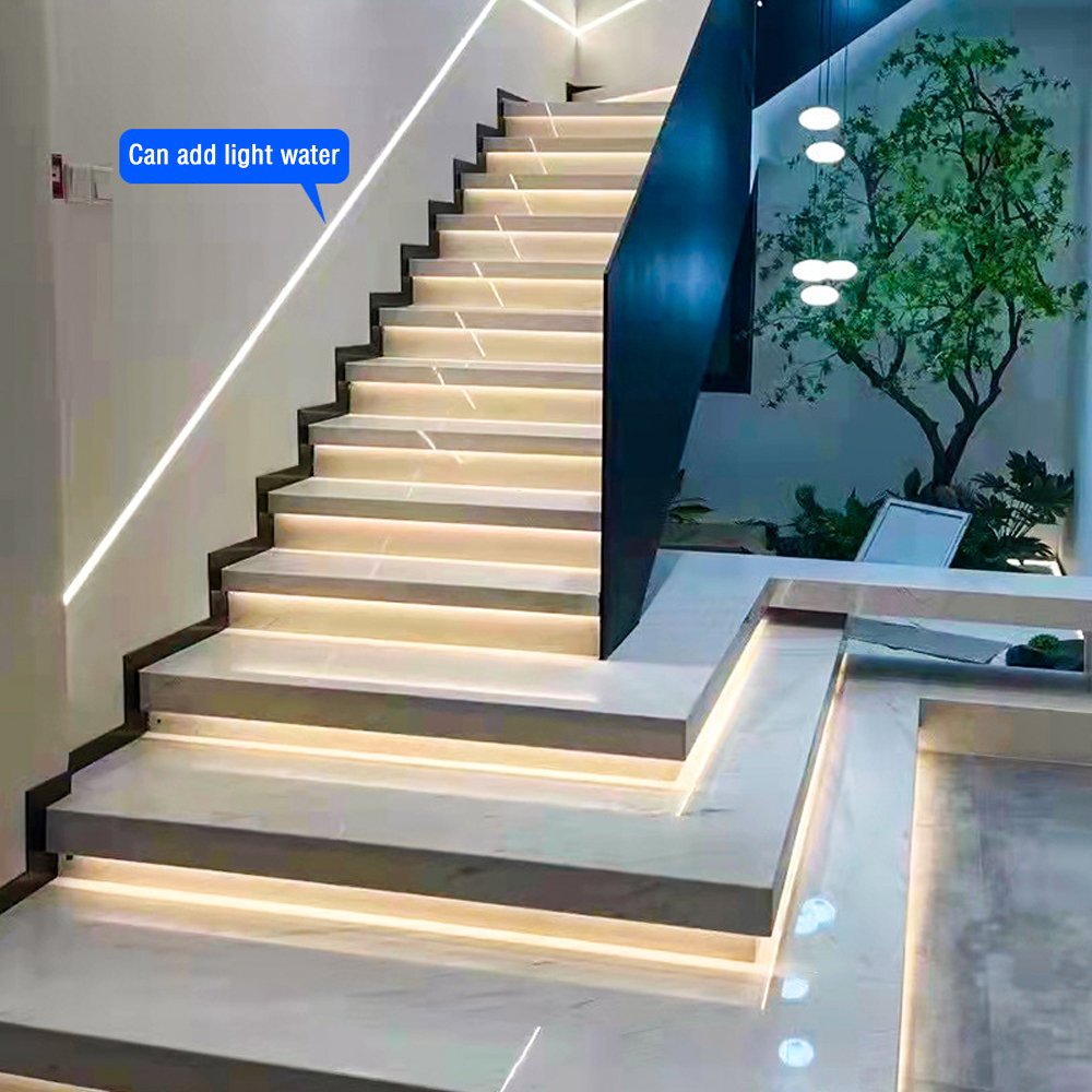 Smart APP control staircase light strip controller motion sensor LED step system step controller with chasing light bar function