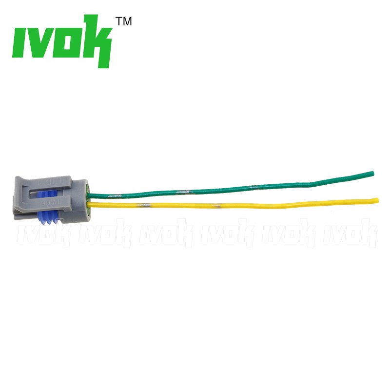 Intake Air Charge Temp Temperature Sensor For GM IAT MAT ACT With 2-Way Female Terminal Keyway Connector Kit 25036751 25037225