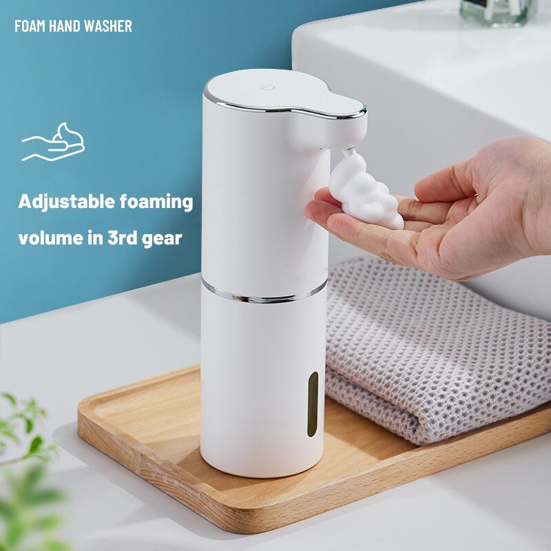 Automatic Liquid Soap Dispenser Touchless Sensor USB Charging Smart Foam Machine Infrared Sensor Soap Dispenser Kitchen Modern