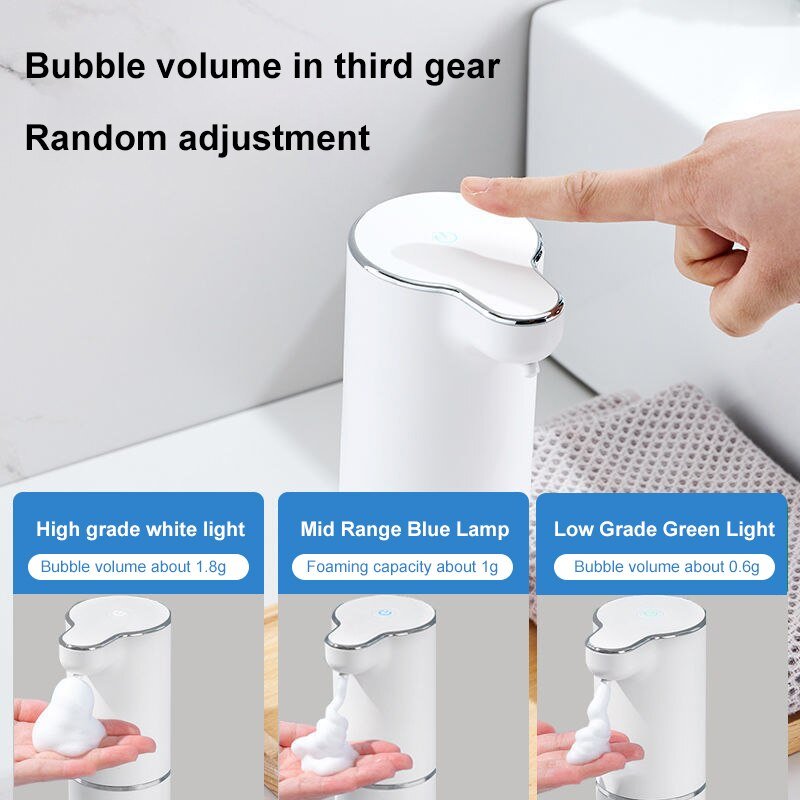 Automatic Liquid Soap Dispenser Touchless Sensor USB Charging Smart Foam Machine Infrared Sensor Soap Dispenser Kitchen Modern