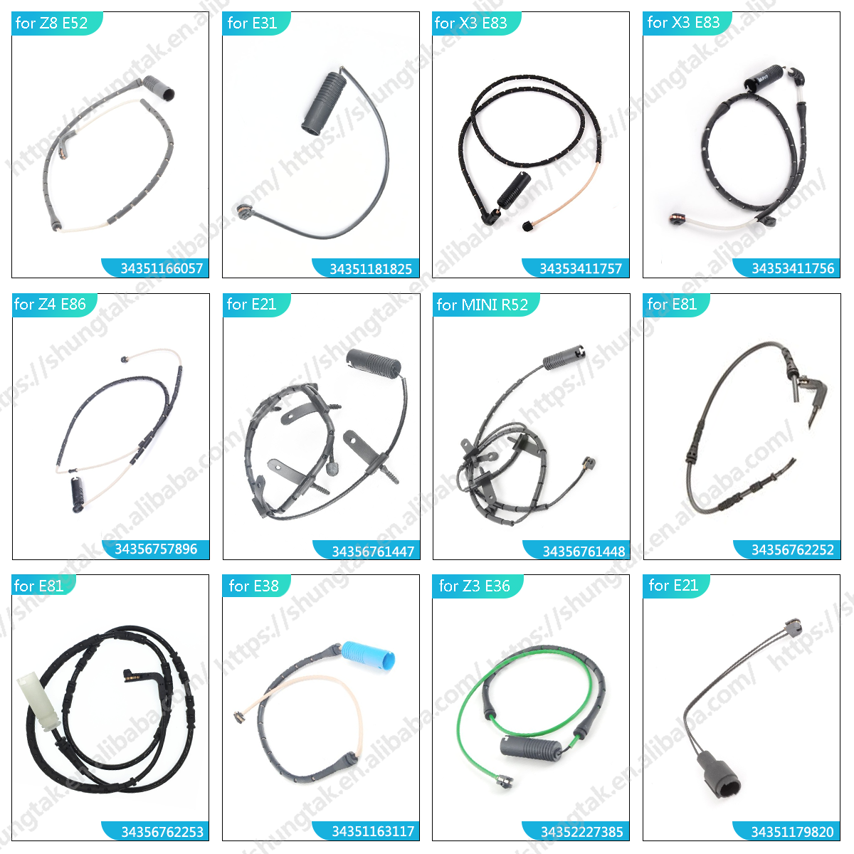 ShungTak Wholesale Brake Pad Wear Sensor Indicator for BMW 5 Series E39 OE 34351163207