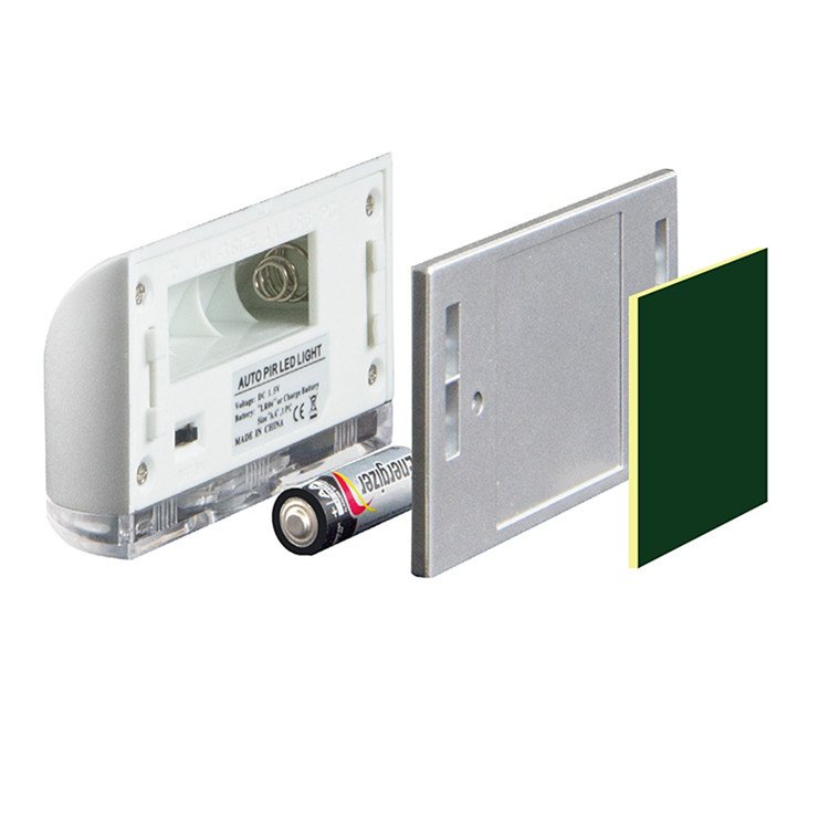 2 Pack 1*AA Battery Operated PIR Infrared Wireless Auto Sensor Motion Detector 4LED Door Keyhole Light for Key Hole/Door Lock