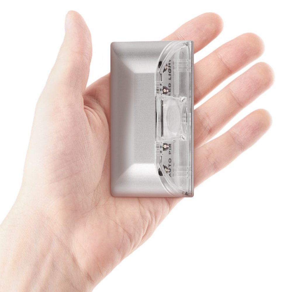 2 Pack 1*AA Battery Operated PIR Infrared Wireless Auto Sensor Motion Detector 4LED Door Keyhole Light for Key Hole/Door Lock