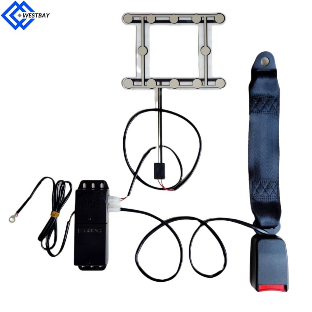 Westbay Custom Car Auto Bus Seat Occupancy Pressure Sensor Seat Belt Buckle Up Voice Remind Alarm System