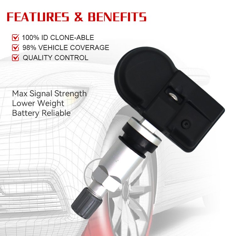 Programmable universal Tpms 315MHz 433MHz 2 in 1 TPMS sensor Solution Diagnostic Tool tpms universal For Benz Bmw Honda All Cars