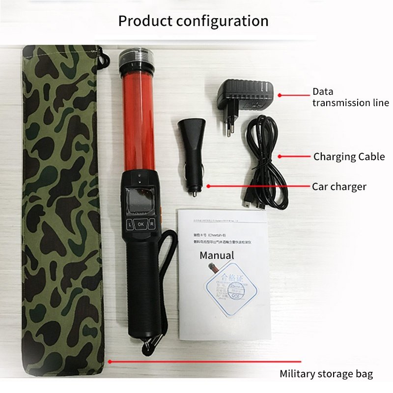 Quick alcohol tester with traffic baton function Accurate Alcohol Breath Tester Checker