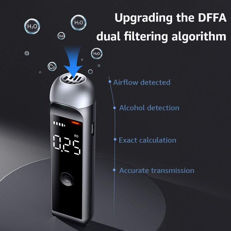 An Buy Breathalyzer alcoholmeter new design breath Alcotester alcohol tester for home/personal use/gift Mr black1000