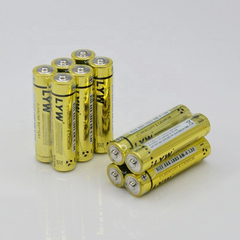 High Capacity Non Rechargeable 1.5V LR 03 AAA LR6 AA Alkaline Battery