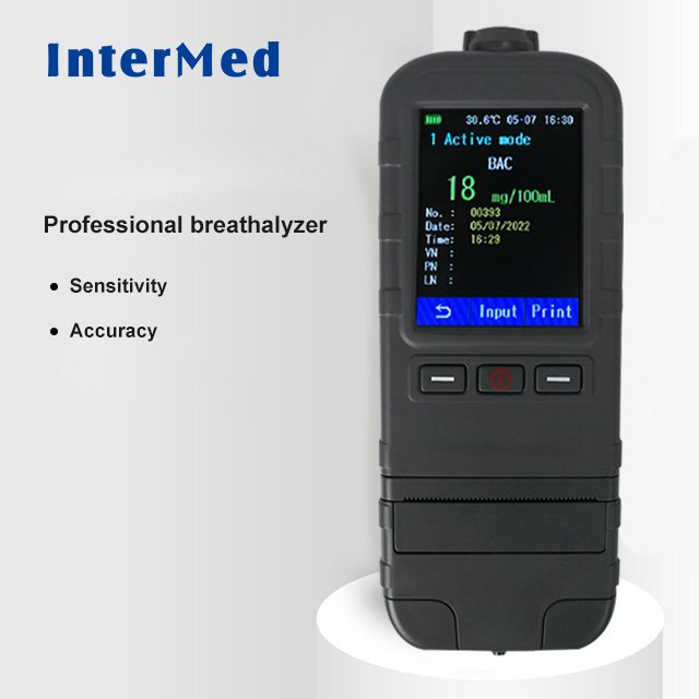 Professional Quick Test Wine Detector Breathalyzer Printable Data Alcohol Tester