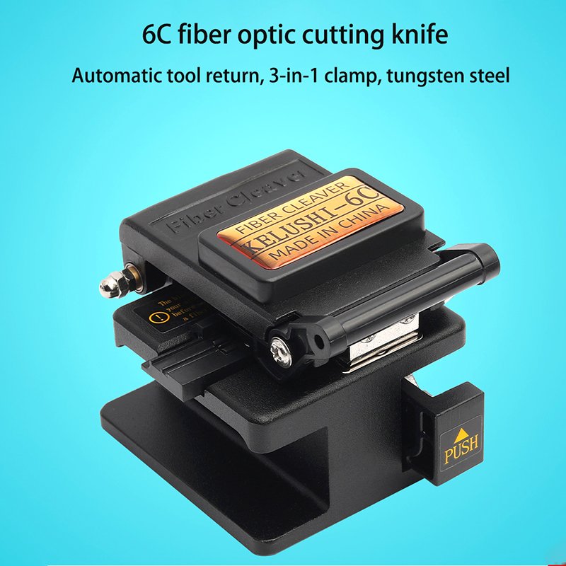 Wholesale FTTH Optical Fiber Fusion Tool Set Miller Fiber Stripping Pliers Kelaf Scissors Cutting Knife Used Connector Type FC