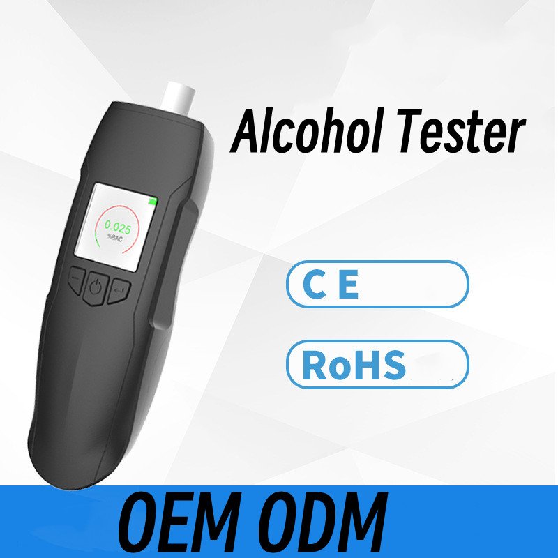 2023 Fuel Cell Sensor Breathalyzer Portable Digital LCD Display Alcohol Tester with Mouthpiece Only