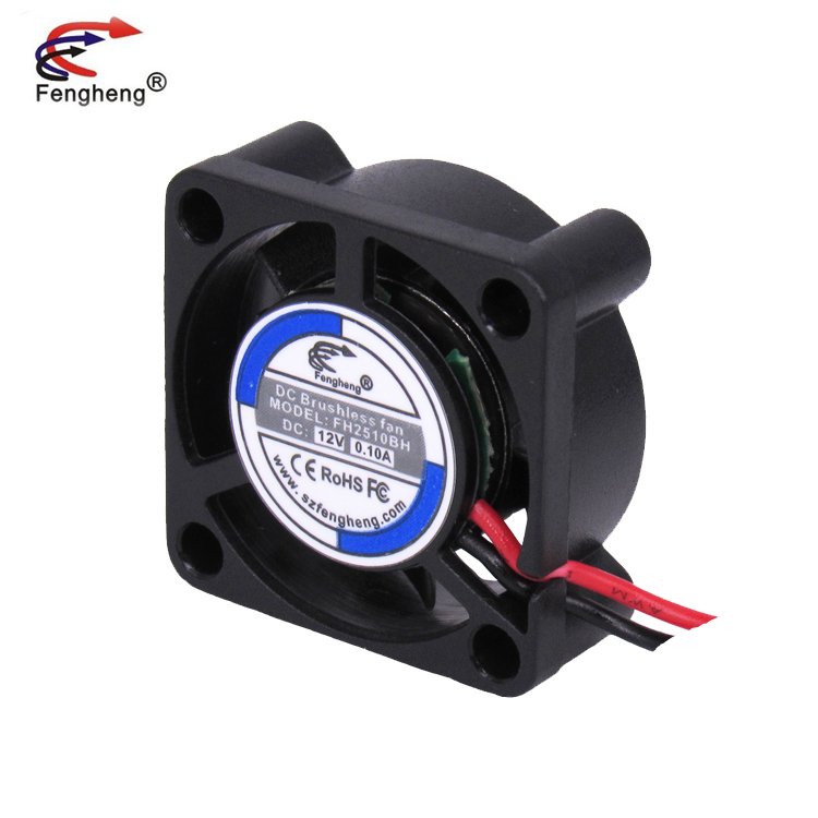 25*25*10mm 2510 12vdc mini high speed Cooling Fan Exhaust Fan 25mm ball bearing axial fan