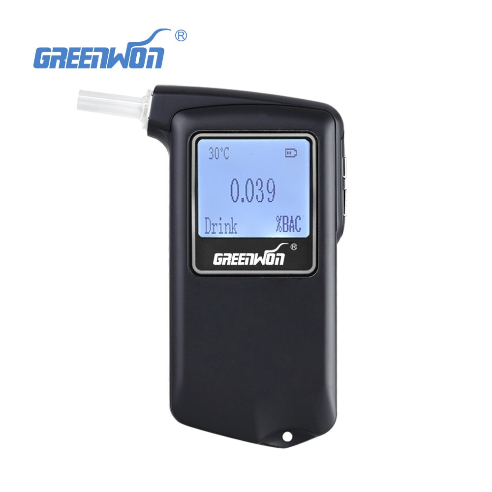 Greenwon Wholesale Fuel Cell Sensor Alcohol Tester/Breathalyzer/Alcometer with CE&ROHS Approved against Drunk Driving