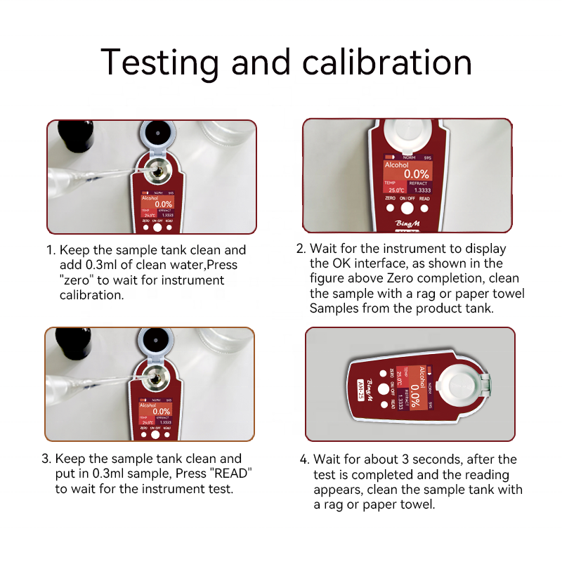 2022 New Alcohol Meter Digital Wine hydrometer refractometer for wine