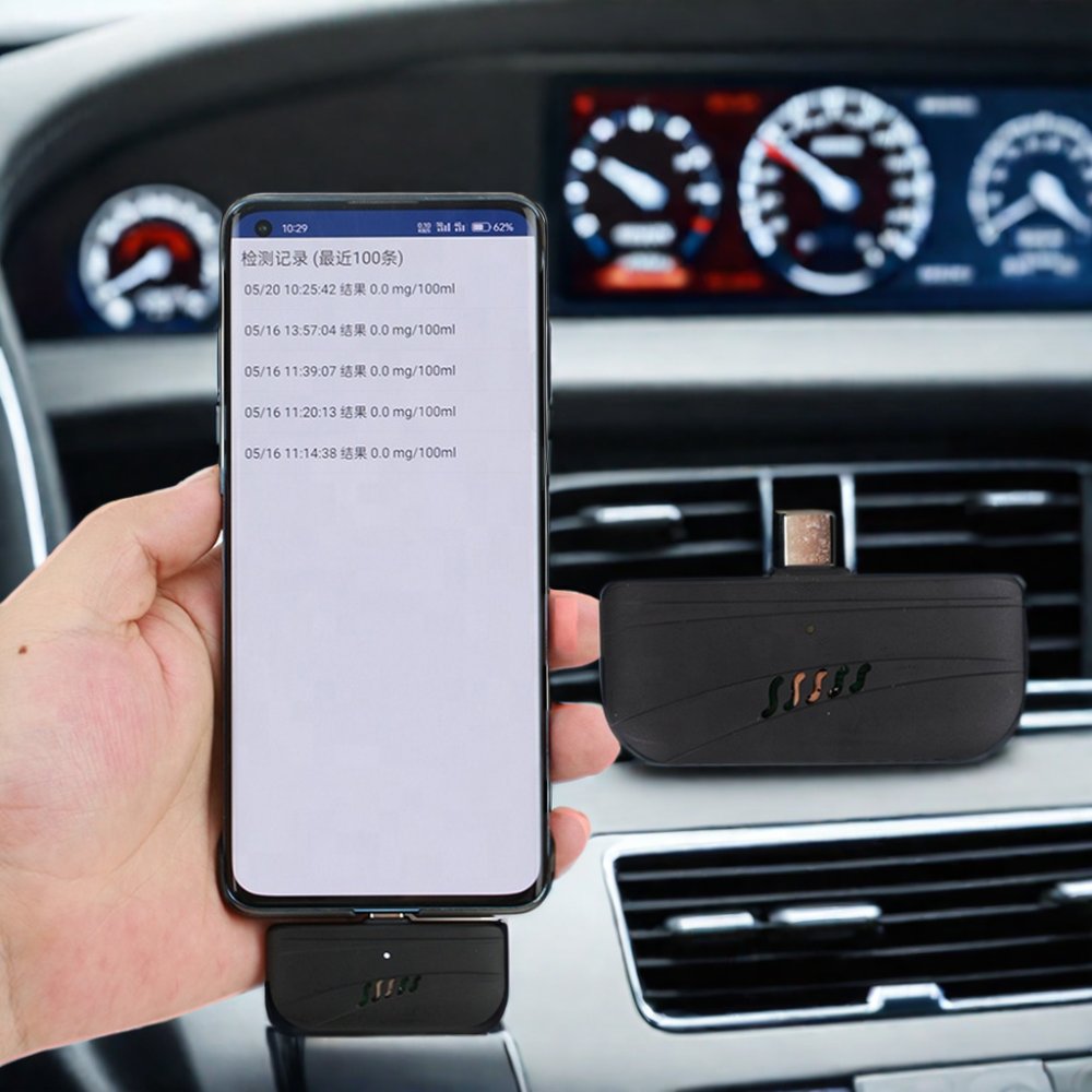 GAIMC GAM100 Intelligent mobile APP anti drunk driving portable breath alcohol tester detector