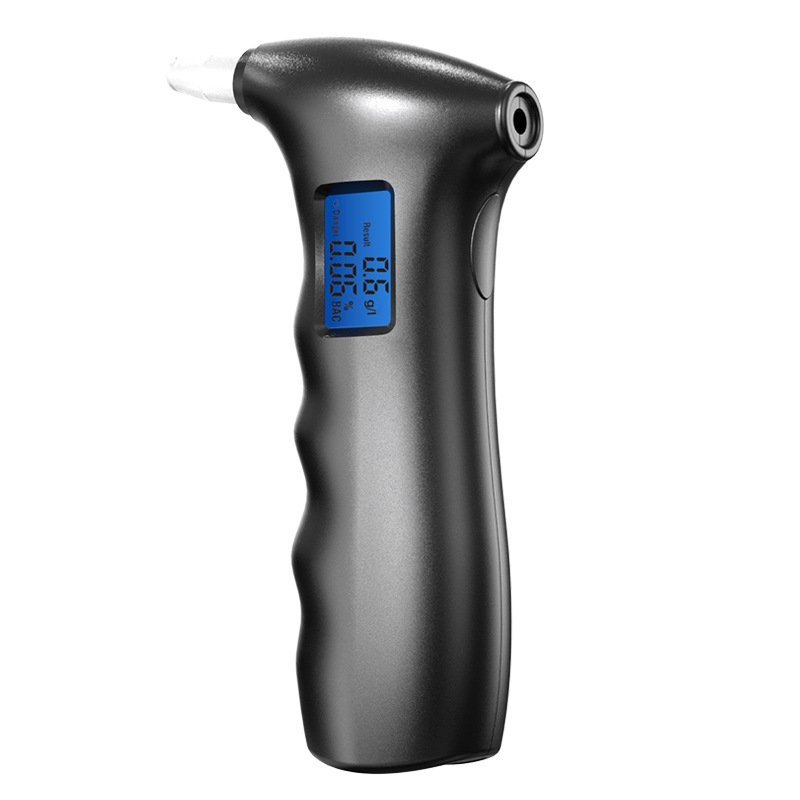 Professional-Grade Accuracy Breathalyzer Portable Breath Alcohol Tester Machine with LCD Display 4 Reusable Mouthpieces