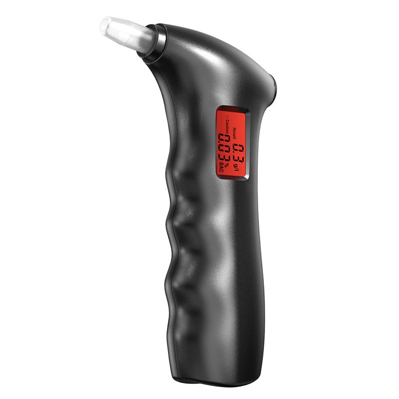 Professional-Grade Accuracy Breathalyzer Portable Breath Alcohol Tester Machine with LCD Display 4 Reusable Mouthpieces