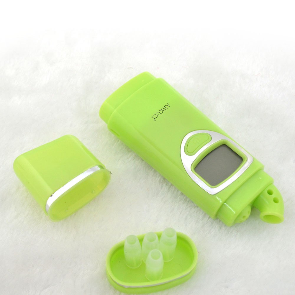 Alcohol breathalyser, Digital Alcohol Breath Tester Breathalyzer alcohol tester with Greenwon and AHKUCI Brand, AT-828, Green