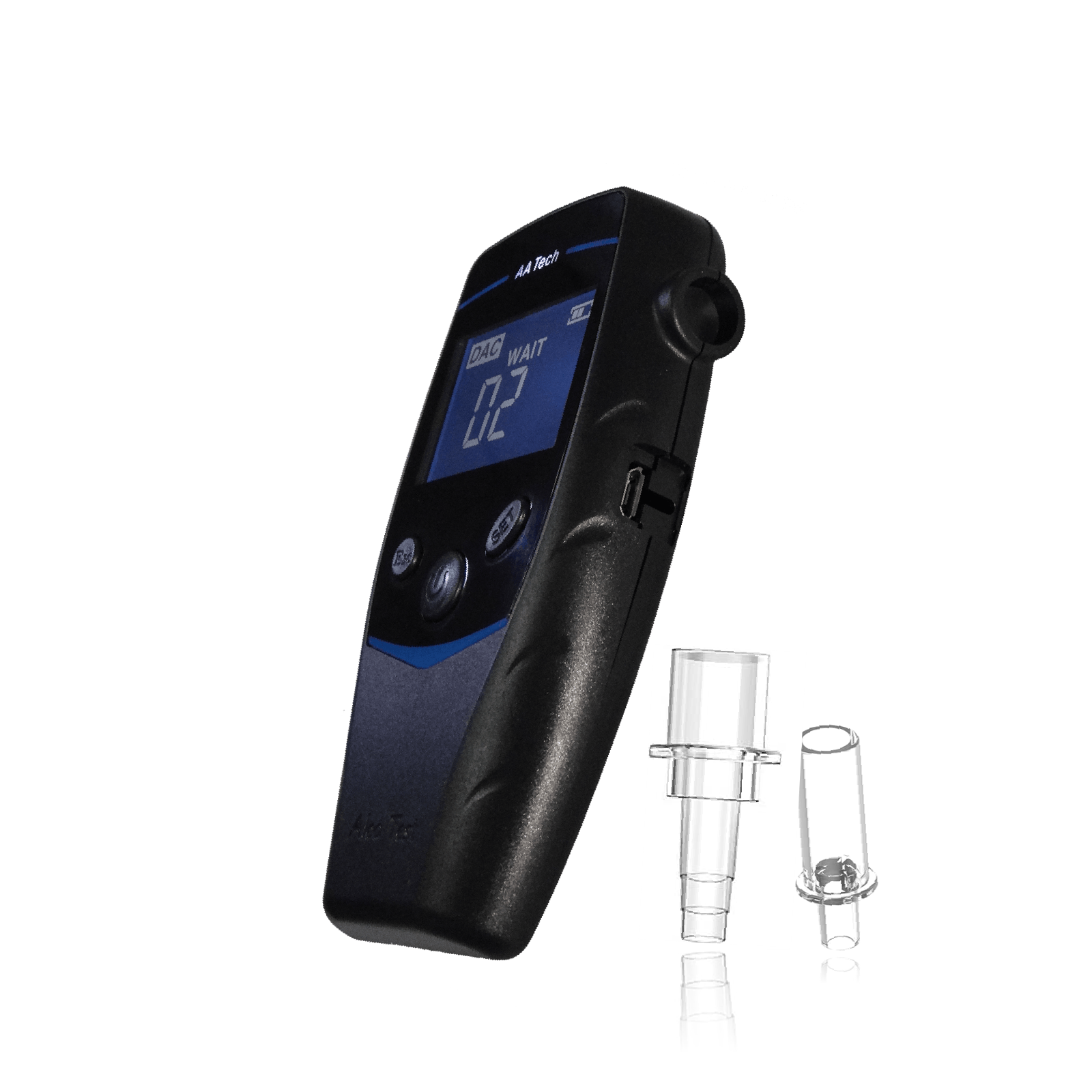 Patented alcohol tester with detachable rescue hammer and rechargeable battery breathalyzer year 2021