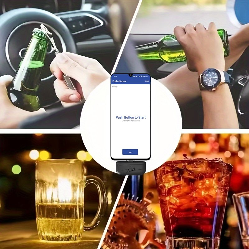 Factory OEM/ODM Portable Mini USB-C Digital Breathalyzer Alcohol Tester Gas Analyzer