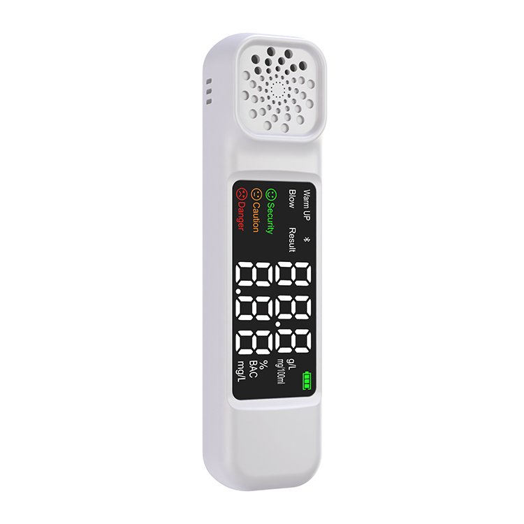 White LED Blue tooth Alcohol Sensor usb Breathalyzer Dry Cell Alcohol Tester For Japanese Driver