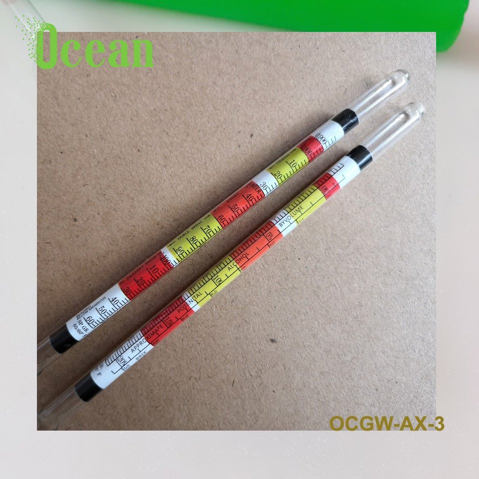 Wine Meter Alcohol Concentration Meter tool beer meter 0.990-1.160 Portable 3 IN 1 Alcoholometer Hydrometer Glass Tester