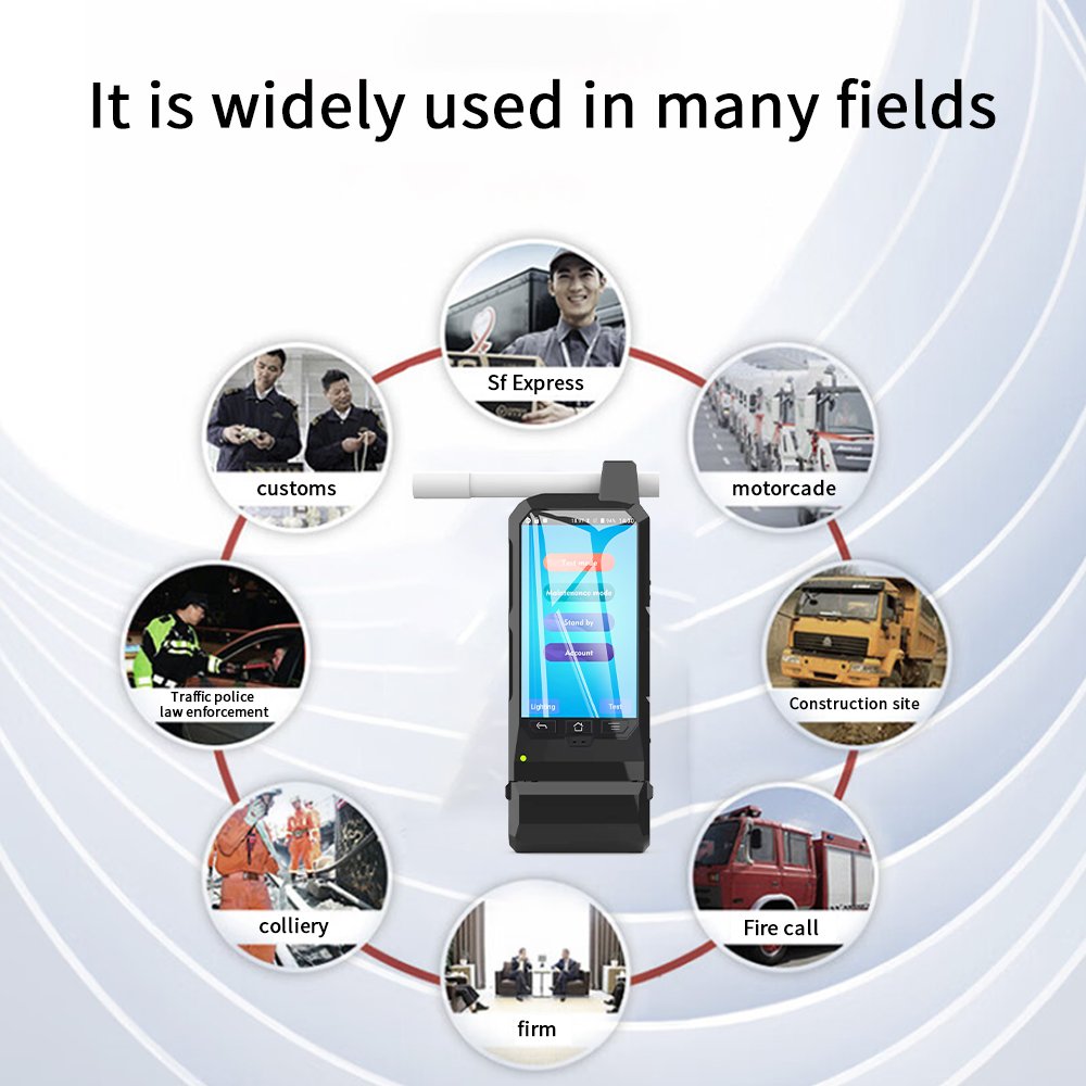 Customizable Breath test can install SIM card to view data in real time electrochemical high-quality sensor alcohol tester
