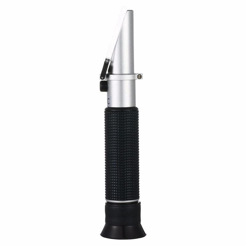 Hand held 0-80% Alcohol refractometer ATC spirits tester Alcoholometer (single scales) Adjustable manual focusing Aluminum