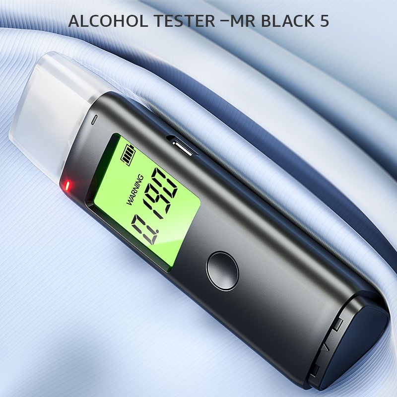 alcohol breathalyzer Can Customizable Bluetooth Buy alcohol Breathalyzer tester alcoholmeter keychain breath tester Mr black 05