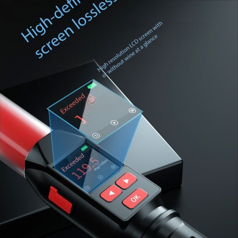 New Original Fast Checking Pump Suction Consumer Alcohol Tester Portable Digital Screen Breath Alcohol Tester