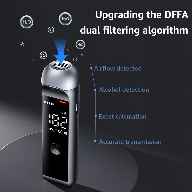 OEM Bluetooth alcohol tester new design Alcotester breath Buy Breathalyzer alcoholmeter for home/personal use/gift Mr black1000