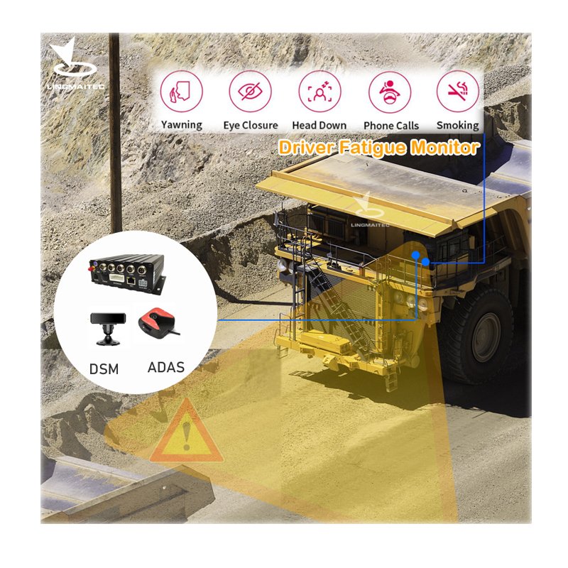 Advanced driver assistance system driver sleep detection sleeping monitoring mdvr movil plataforma mdvr adas dms kits