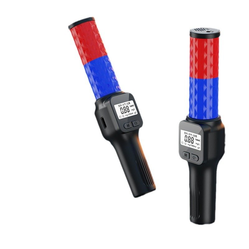 2024 Hot sale wholesale New Professional lcd digital Voice prompt sound handle charging Type-C port breath alcohol tester
