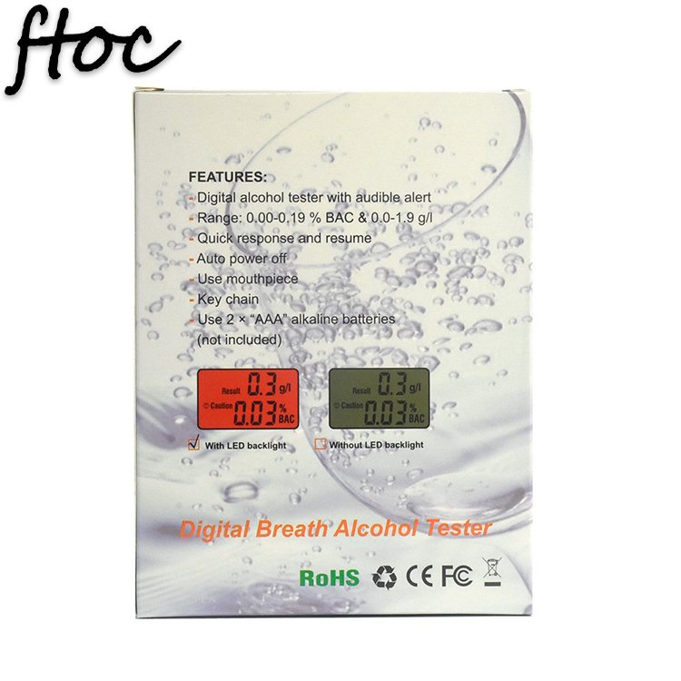 Wholesale Custom Oem Odm High Accurate Breathalyser Sensor Breath Alcohol Tester Breathalyzer