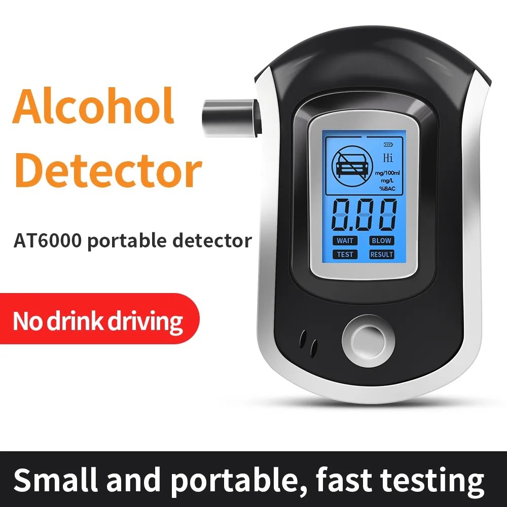 HEDAO Digital Display Breath Alcohol Tester With Blue Backlight Alcohol Detector Alcoholic Breathalyzer Monitoring