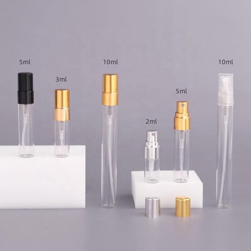 2ml 3ml 5ml mini empty perfume tester sample 2ml perfume oil decant glass spray bottle