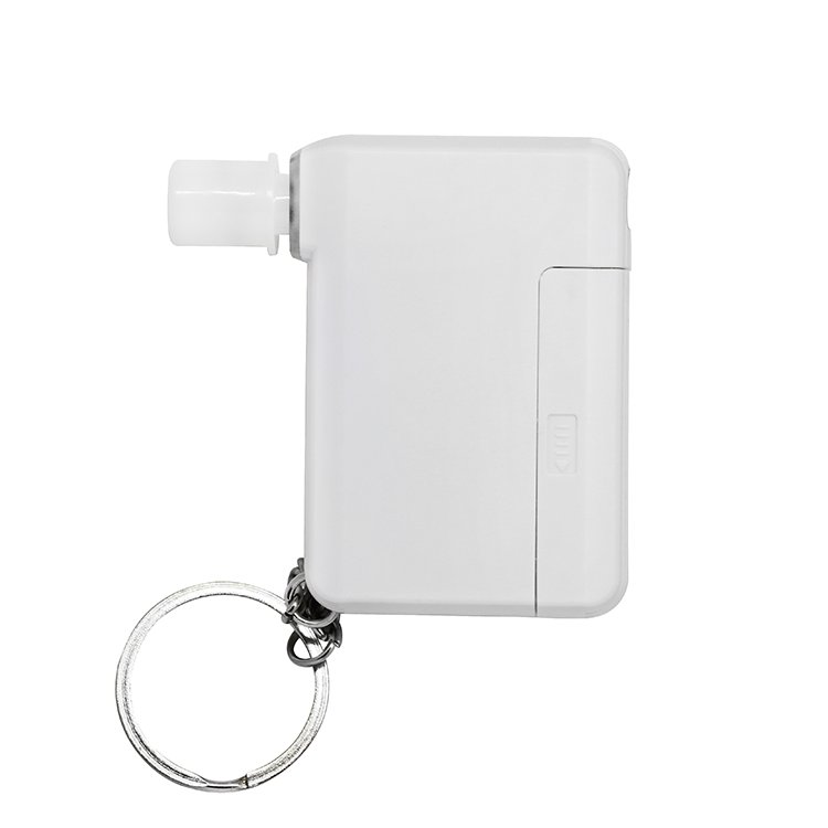 High Quality Portable Handheld Key Chain OLED Screen Digital Breathalyzer Alcohol Detectors/Testers with Smartphone App