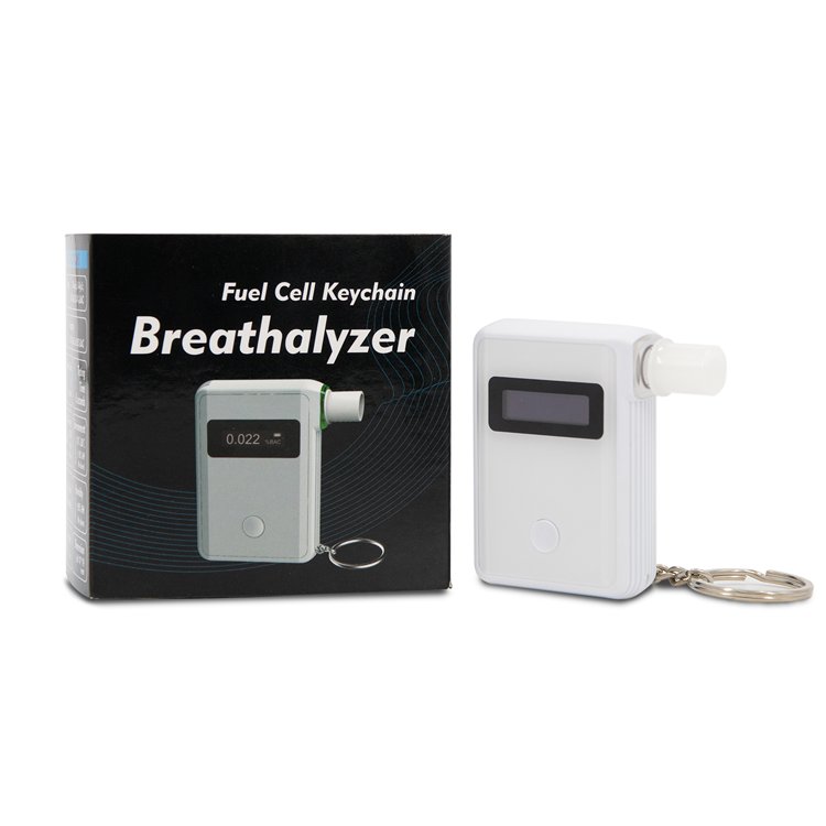 High Quality Portable Handheld Key Chain OLED Screen Digital Breathalyzer Alcohol Detectors/Testers with Smartphone App