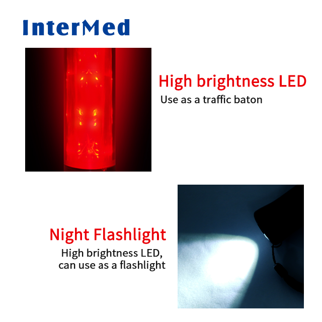 Rechargeable alcohol tester Fast screening traffic baton law enforcement led light