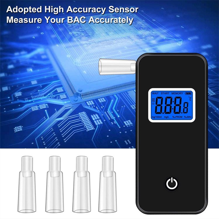 EEK OEM ODM Portable Alcohol Detector Breathalyz Semiconductor Digital Breath Alcohol Tester Price Breathalyzer for Car Drivers