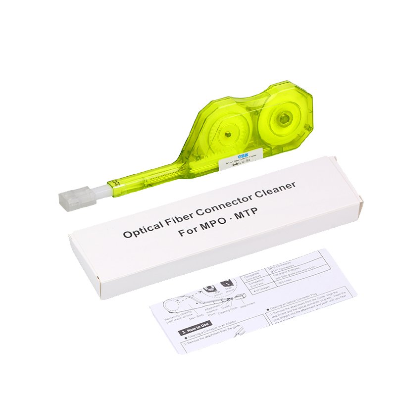 Mtp/mpo Connector Fiber Optic One Click End Face Cleaner With 600 More Cleaning Times For Cleaning Optical Fiber