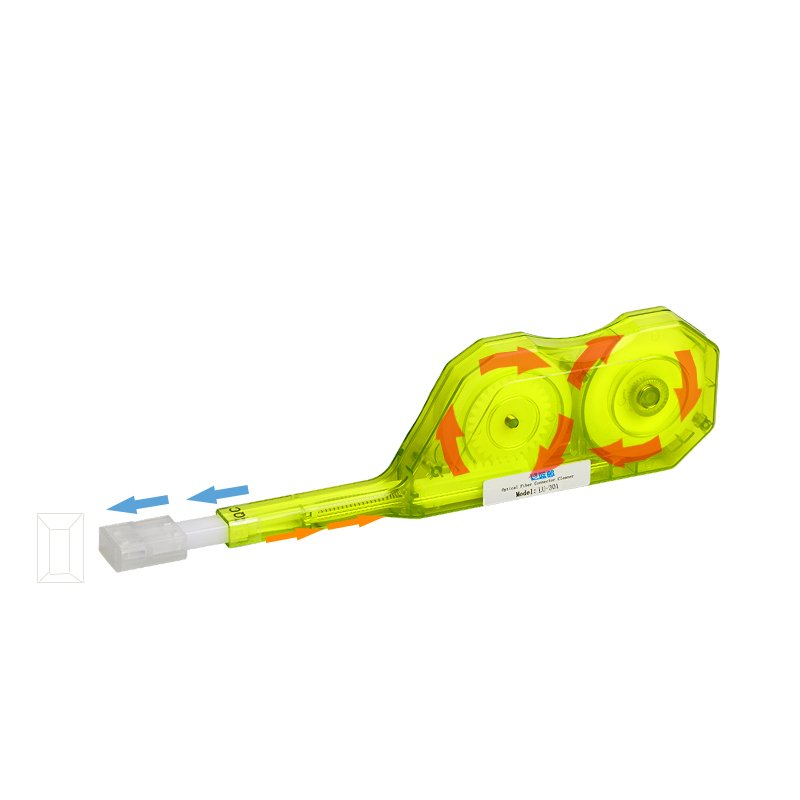 Mtp/mpo Connector Fiber Optic One Click End Face Cleaner With 600 More Cleaning Times For Cleaning Optical Fiber