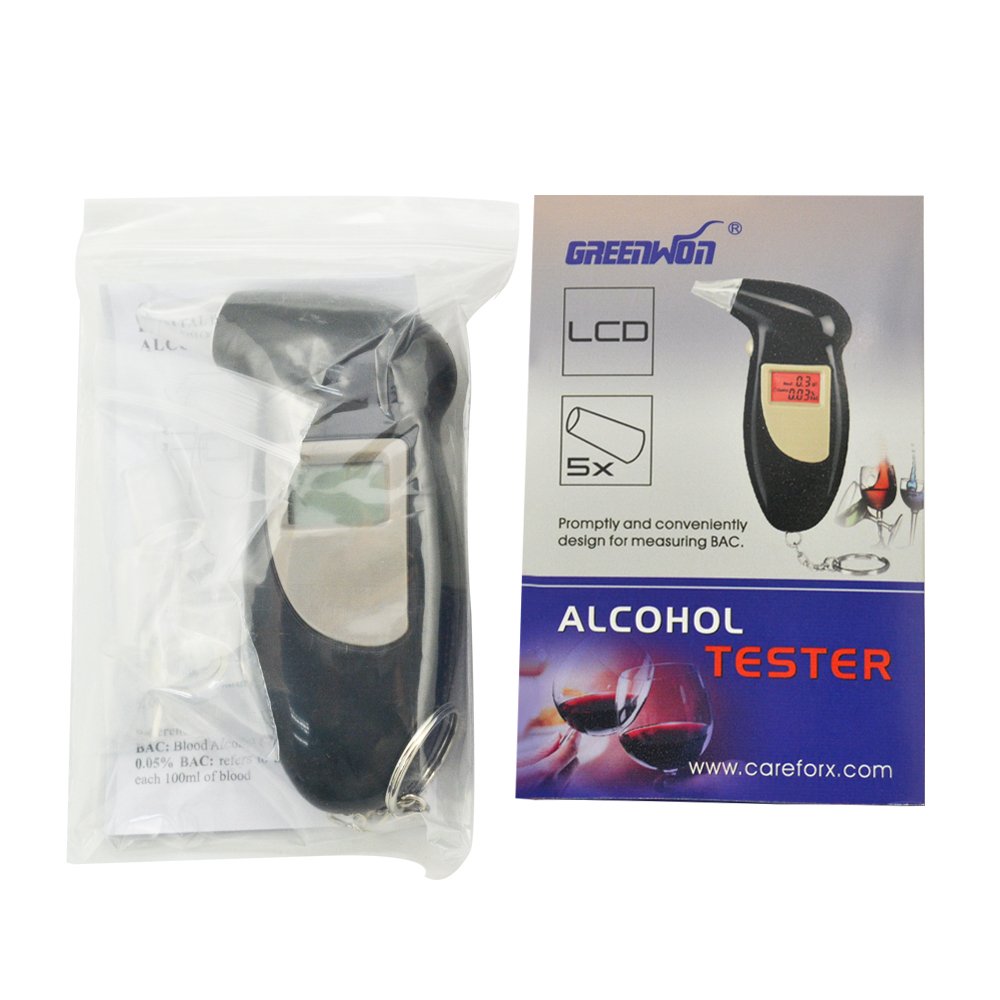 Greenwon Best Sell Breath Alcohol Tester Professional Portable Breathalyzer Keychain Alcohol Tester